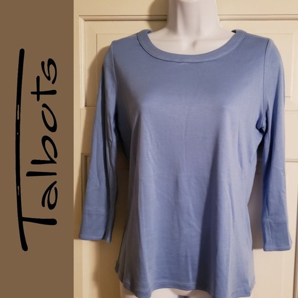 Supima Cotton Talbots Top - perfect for spring! 🌼 - Picture 1 of 6